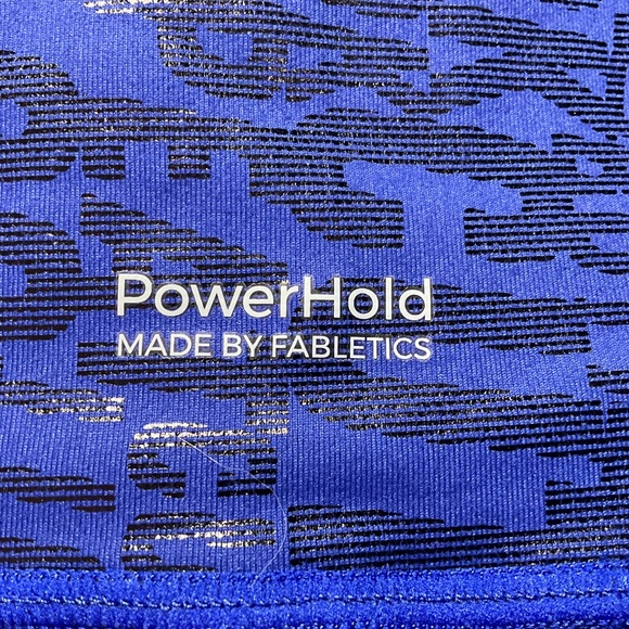 FABLETICS Define Power Hold 7/8 Leggings Graphic Print Cobalt Blue US Sz L - Picture 6 of 10